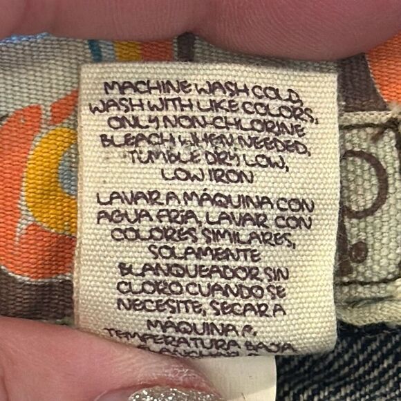 Vintage OP Ocean Pacific Bootcut Jeans Mens Dark Wash Blue Denim size 34x30 - Picture 11 of 12